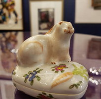  Porcelain Rabbit Trinket Box